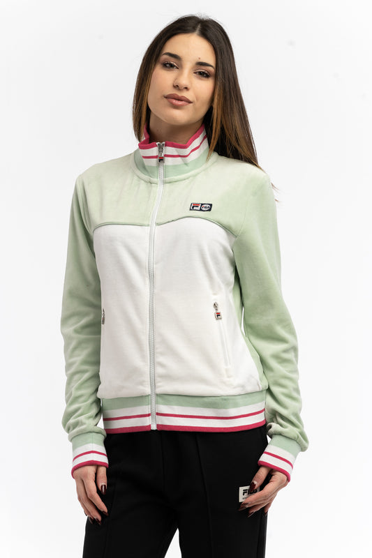 SWEATSHIRT SILT GREEN/BRIGHT WHITE Women