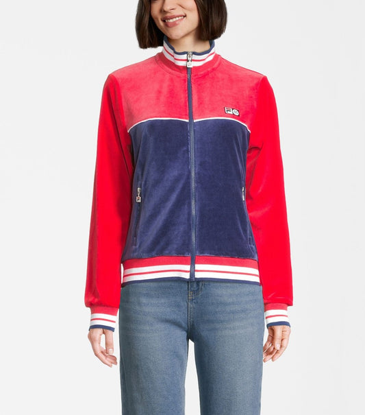 SWEATSHIRT TRUE RED/MEDIEVAL BLUE Women